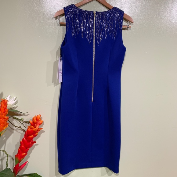 Beautiful and Brand New Calvin Klein Blue Dress - Picture 6 of 10